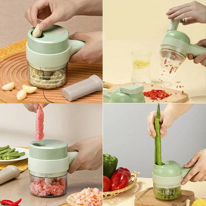 4-in-1 Multifunctional Electric Food Chopper + FREE SHIPPING 