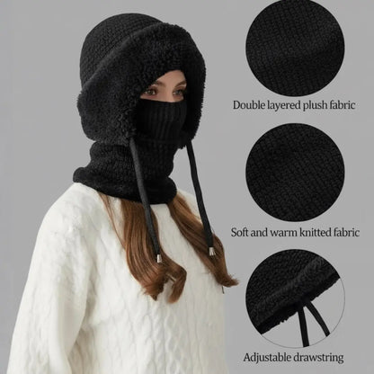 TrioWarm™ 3-in-1 Winter Beanie — Beanie, Neck Warmer & Face Cover in One