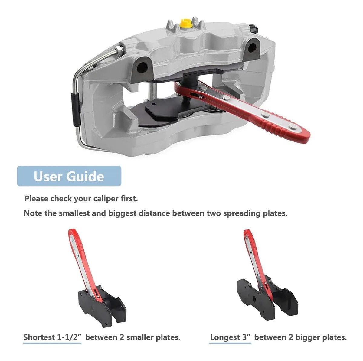 Ratchet Tool Disc Brake Piston Caliper Separator 360° 